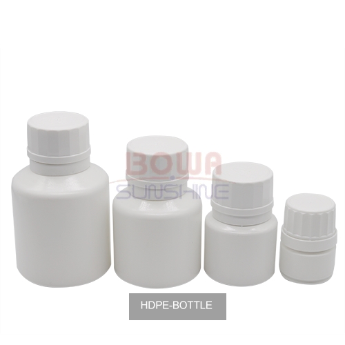 Empty HDPE Solid Medicine Bottle